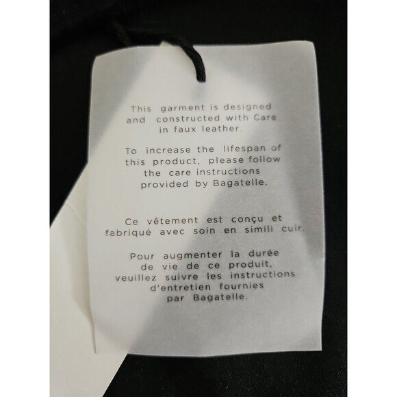 NWT! Bagatelle Collection Faux Suede Leather Drap Collar Open Jacket - Picture 13 of 13